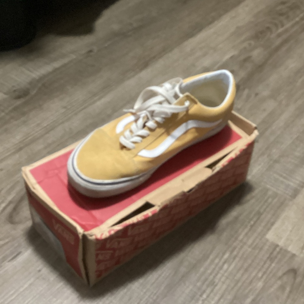 Vans Classic Yellow and White Shoes